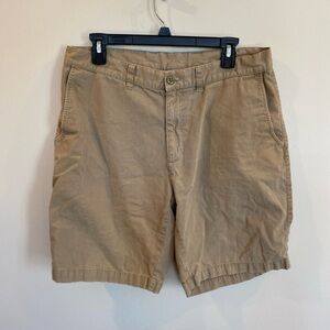 Patagonia Shorts Mens 34 Khaki Beige Tan Chino Casual Outdoors Organic Hiking